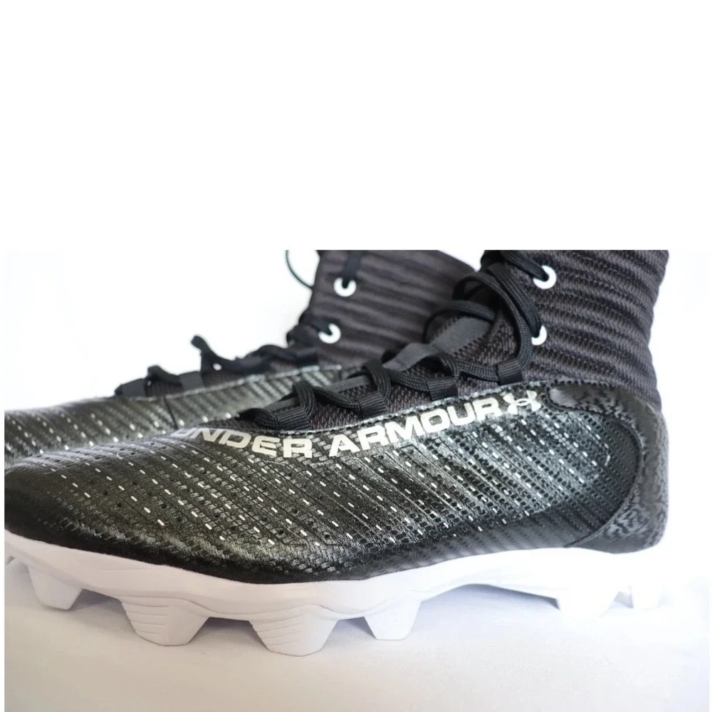 Under Armour Highlight Hammer MC Football Cleats Black White 3027300001 Mens 8.5
